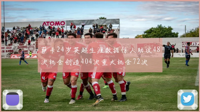 萨卡24岁英超生涯数据惊人助攻48次机会创造404次重大机会72次